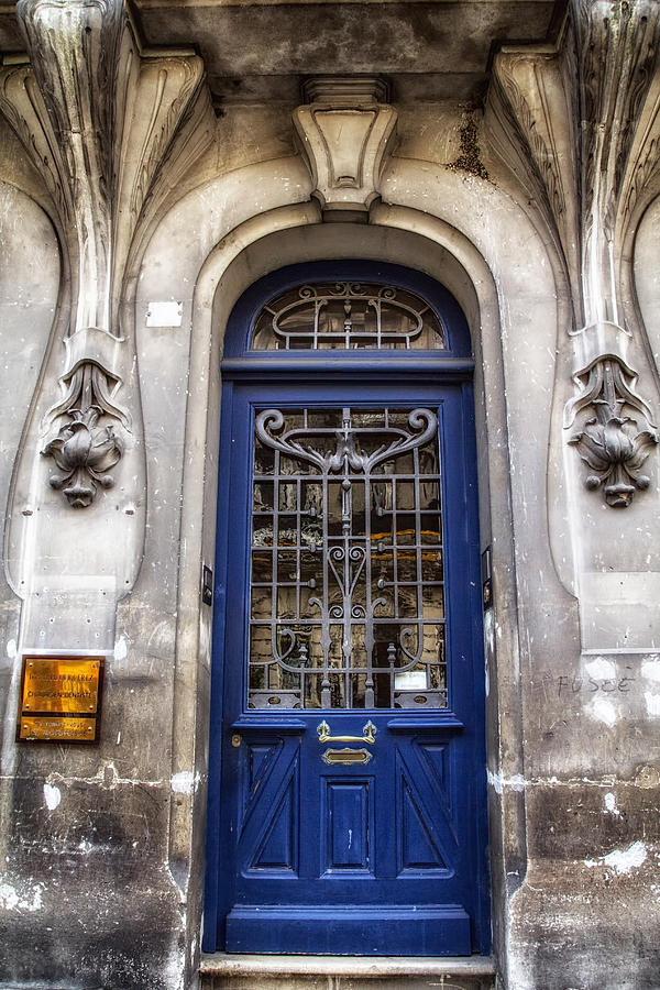 Architecture Photograph - Agen Blue Door by Georgia Clare