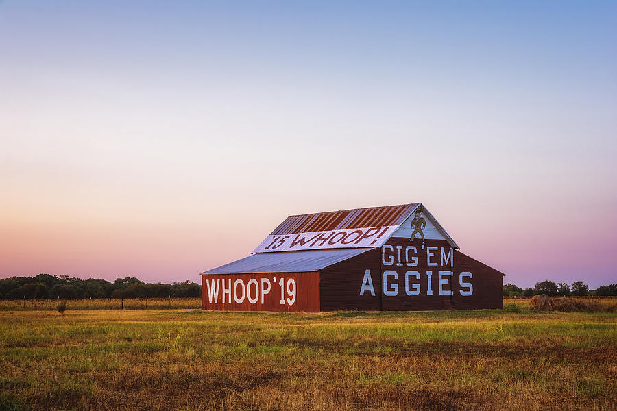 Aggie Barn Sunrise 2015 Photograph by Joan Carroll