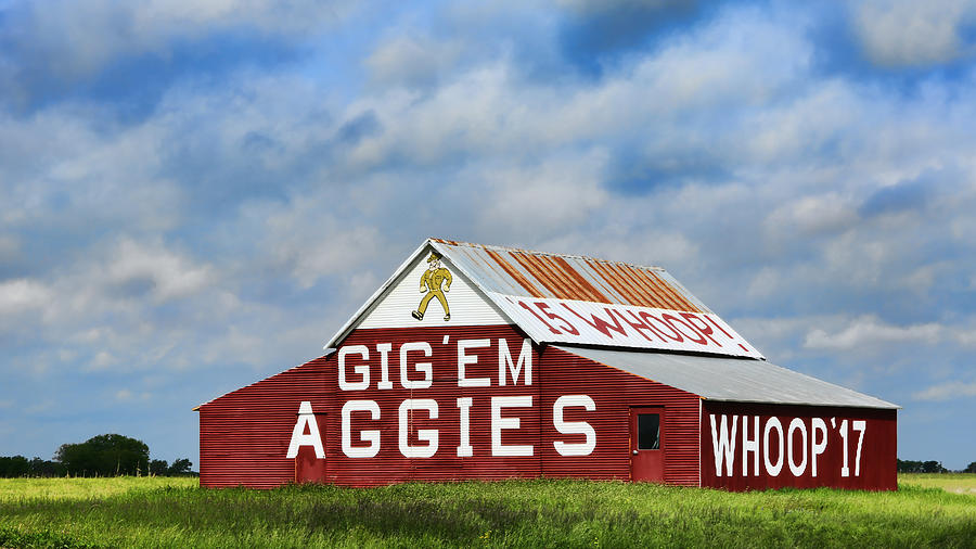 Aggie Nation Barn Photograph by Stephen Stookey