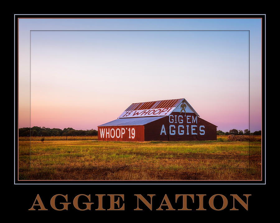 Barn Photograph - Aggie Nation Poster by Joan Carroll