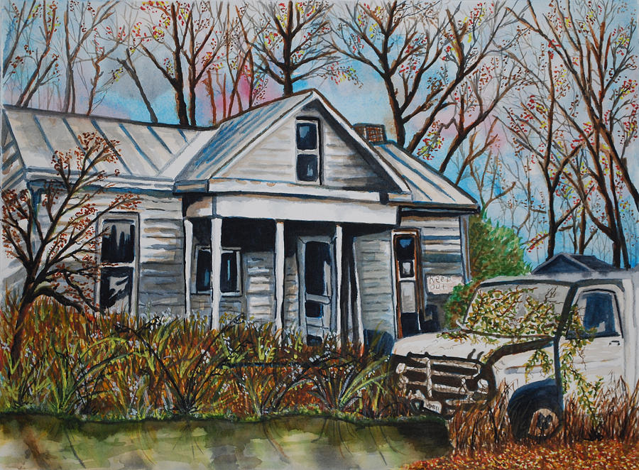 Aging in West Virginia Painting by Gerald Carpenter