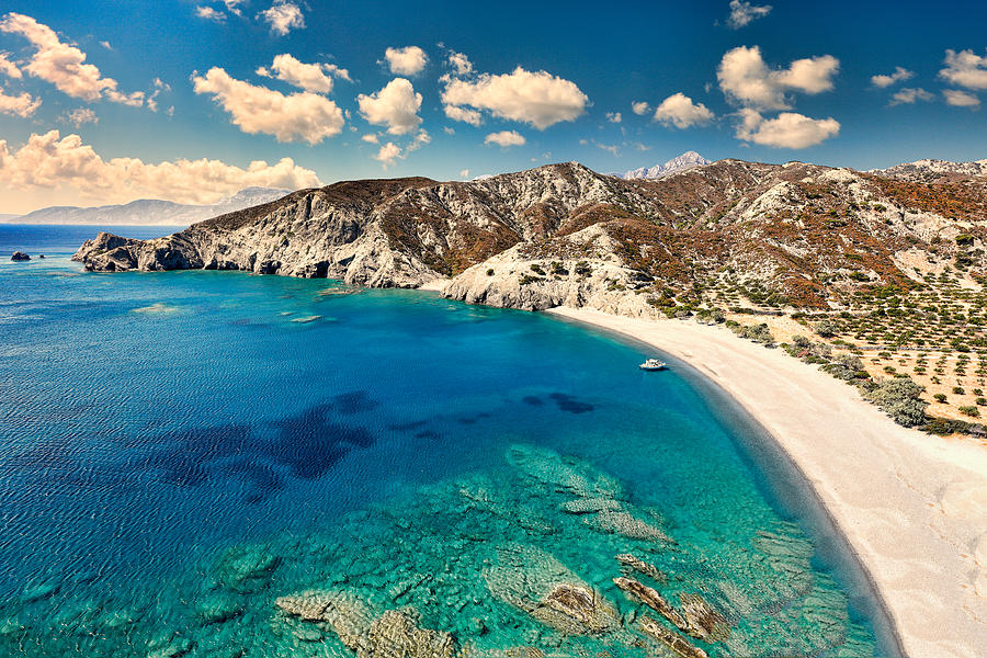 Agios Minas beach in Karpathos - Greece Photograph by Constantinos Iliopoulos