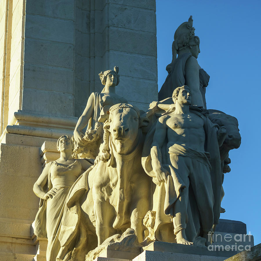 Agriculture Allegorie Monument To The Constitution Of 1812 Cadiz Spain Photograph by Pablo Avanzini
