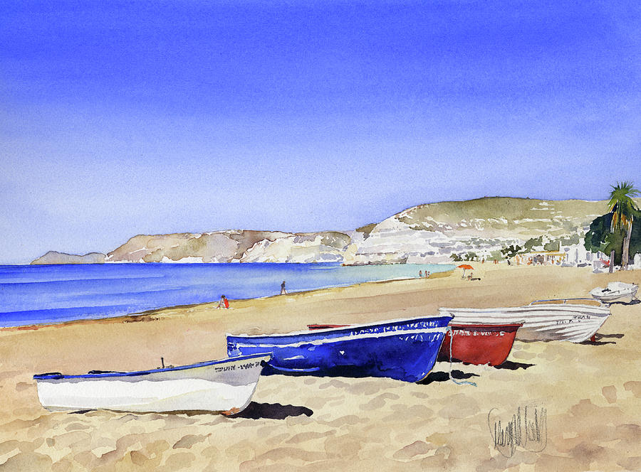 Agua Amarga Painting by Margaret Merry