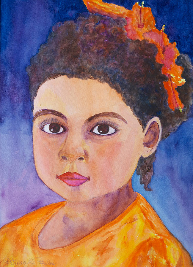 Aguan Valley Girl Painting by Patricia Beebe