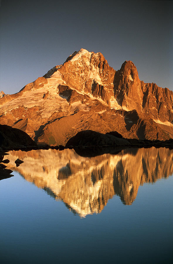 Aiguille Verte and Lac Blanc Photograph by Colin Woods