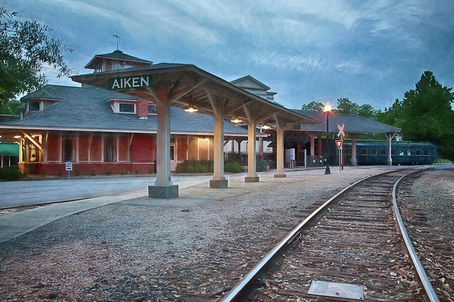 Aiken Train Depot Photograph by Shirley Radabaugh