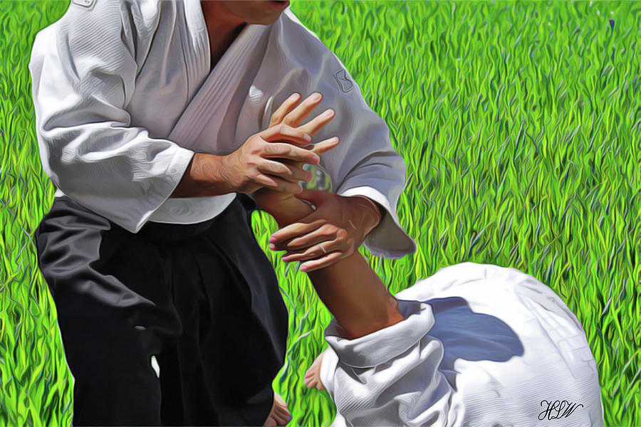 Aikido Painting by Harry Warrick