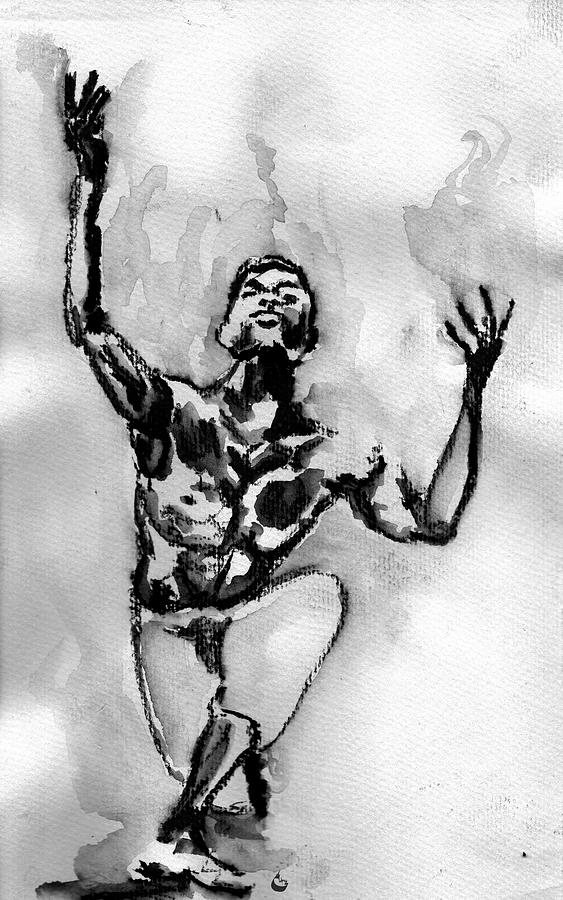 Ailey Drawing by Howard Barry