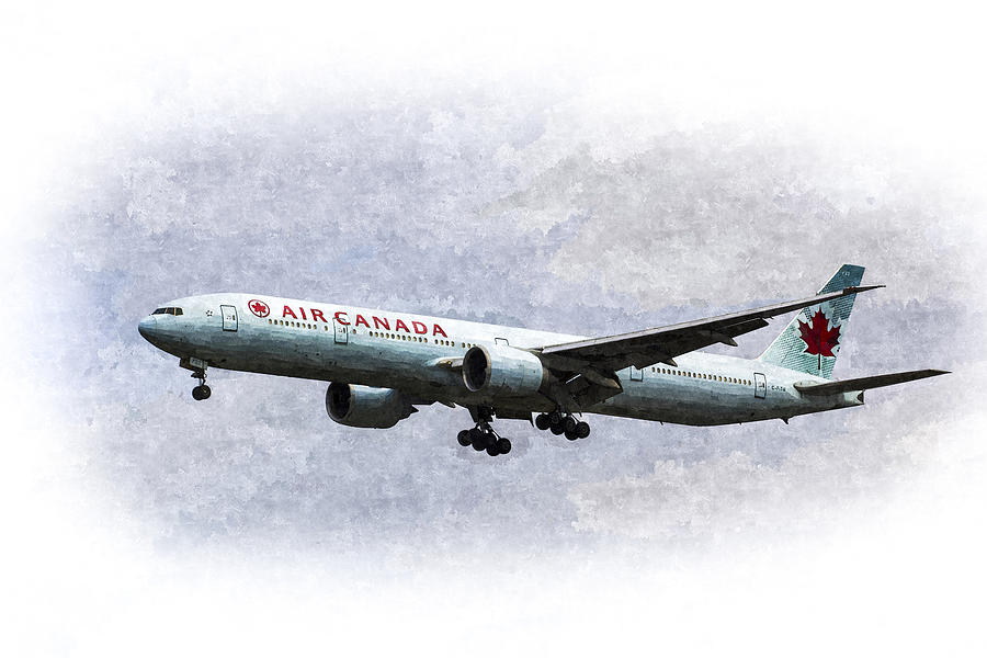 Air Canada Boeing 777 Art Photograph by David Pyatt