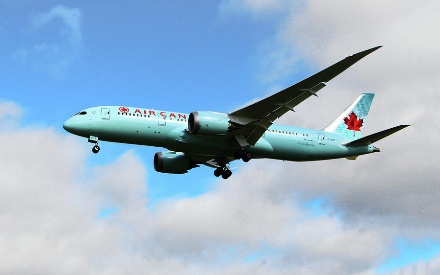 Transportation Photograph - Air Canada Boeing 787 Dreamliner by Alex Pyro
