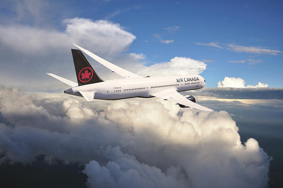 Air Canada Boeing 787 Dreamliner Digital Art by Airpower Art