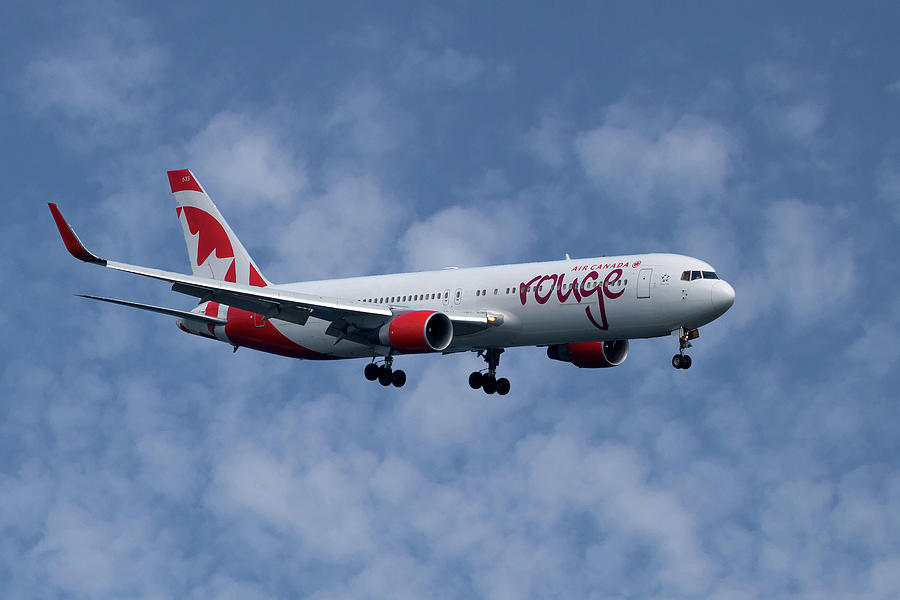 Air Canada Photograph - Air Canada Rouge Boeing 767-333 1 by Smart Aviation