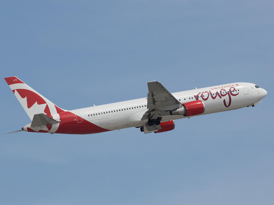 Air Canada Rouge Photograph by Dart Humeston