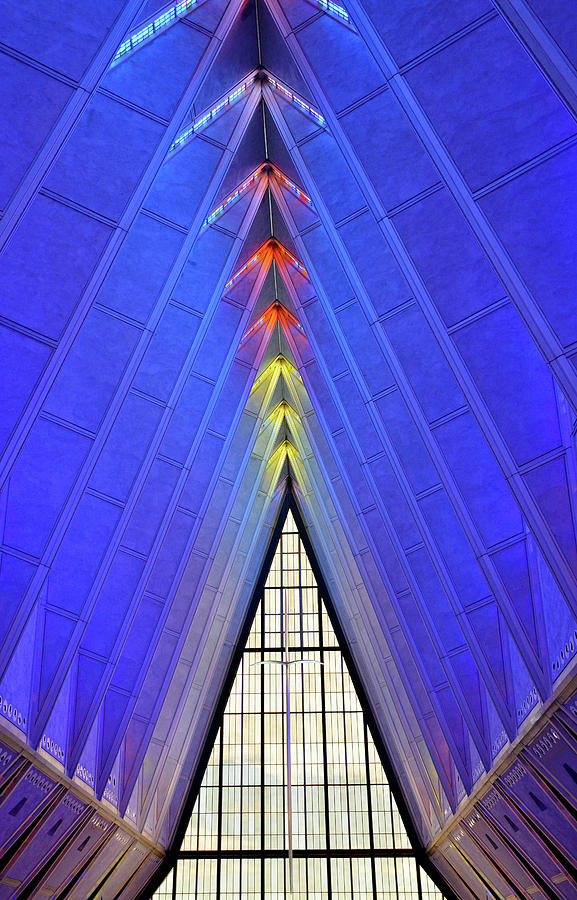 Air Force Chapel Interior Study 2 Photograph by Robert Meyers-Lussier