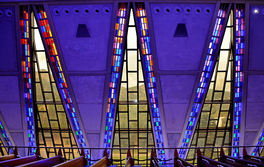 Air Force Chapel Interior Study 7 Photograph by Robert Meyers-Lussier