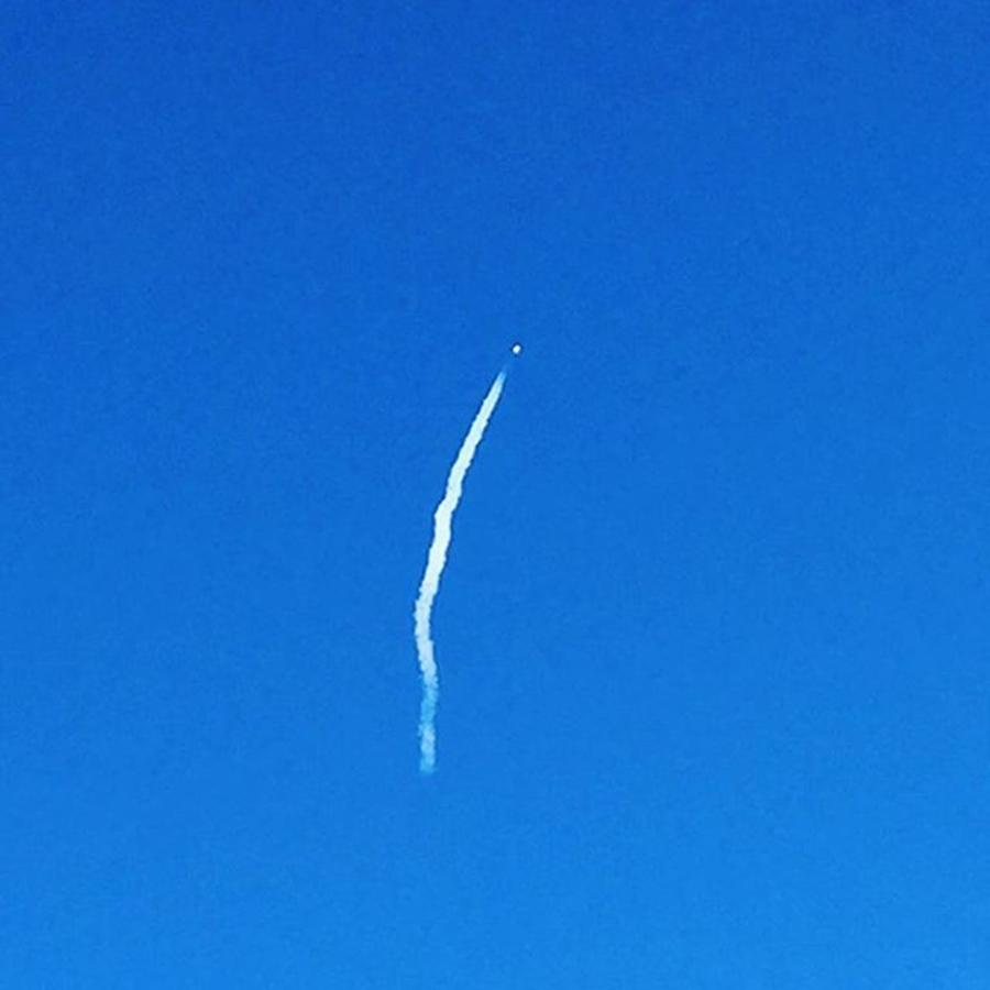Nasa Photograph - Air Force Gps Satellite Launch Recently by Melissa Abbott