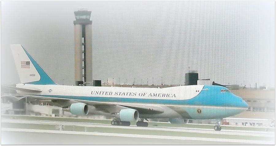 Air Force One At Mitchell Field Photograph by Kay Novy