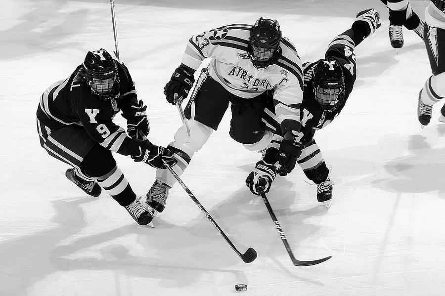 Air Force versus Yale in Hockey Photograph by Mountain Dreams