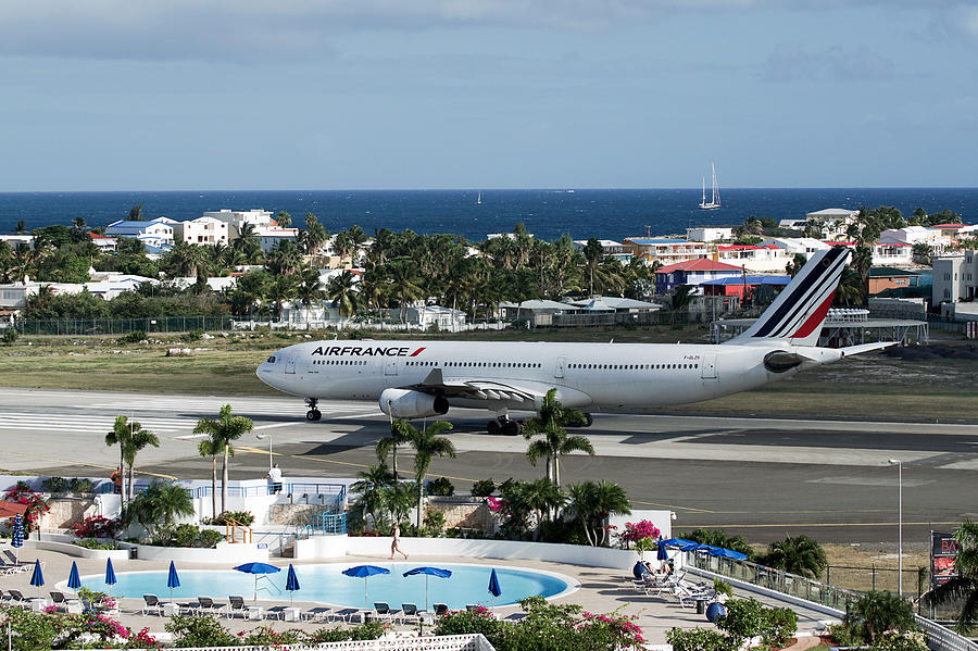 Air France St Maarten-SXM airport Photograph by Nick Mares