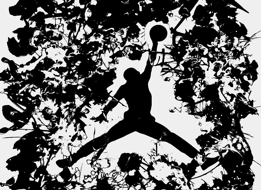 Basketball Painting - Air Jordan 1c by Brian Reaves