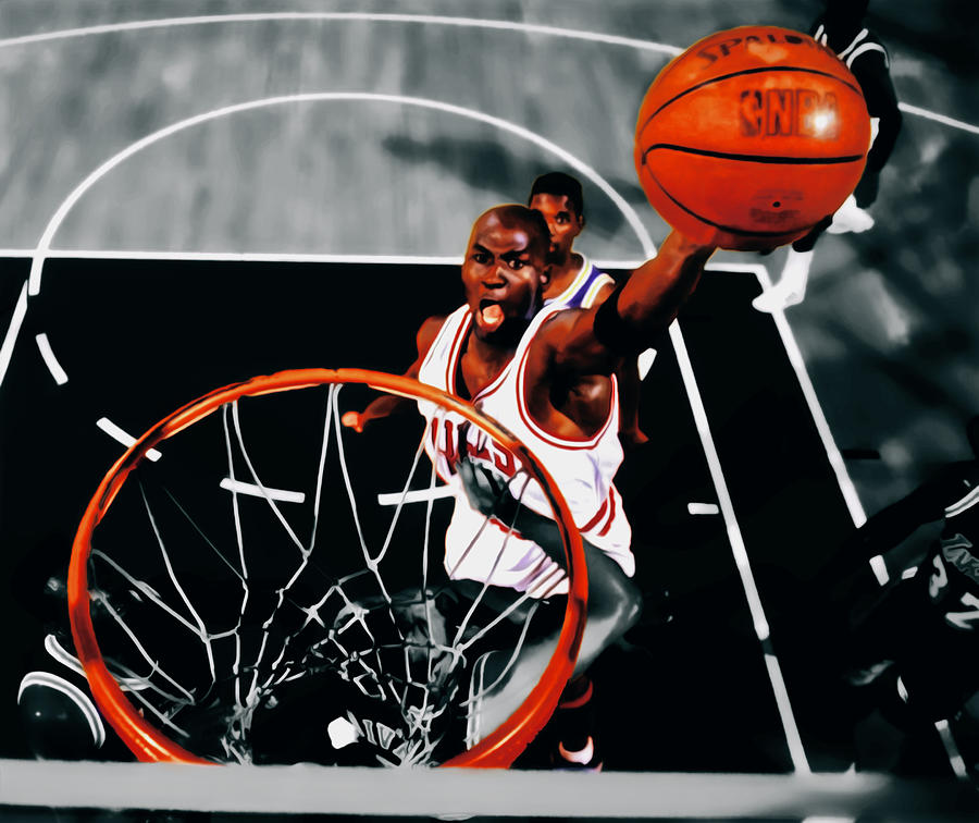 Air Jordan Above The Rim Digital Art by Brian Reaves