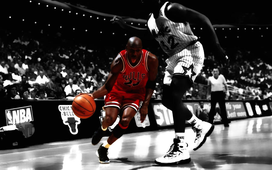 Air Jordan On Shaq Digital Art by Brian Reaves