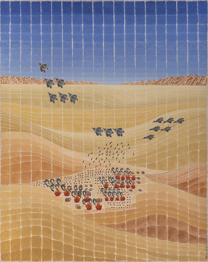 Desert Painting - Air Power by Jesse Jackson Brown