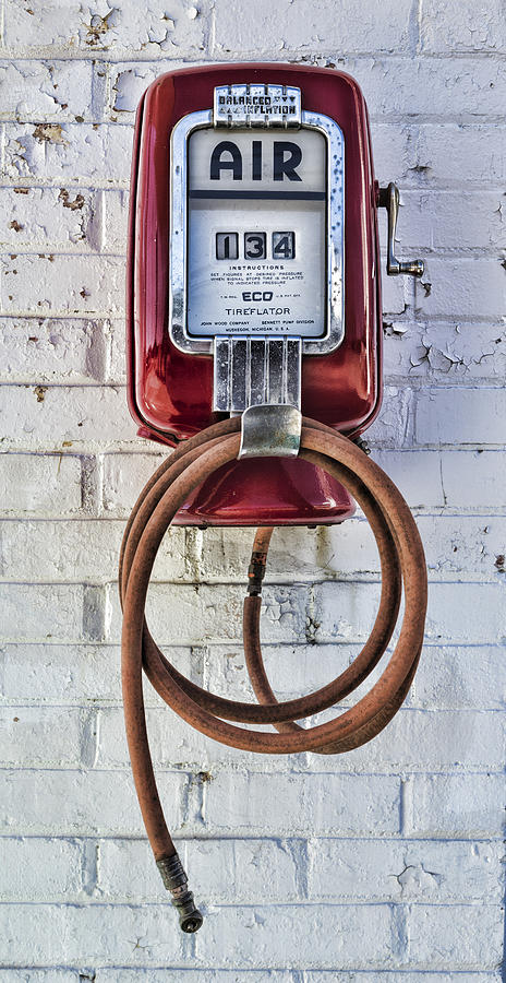 Texaco Photograph - Tireflator by Stephen Stookey Texaco Photograph - Tireflator by Stephen Stookey