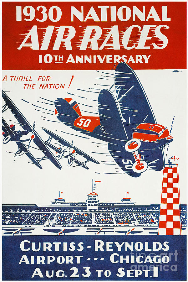 Air Race Poster, 1930 Photograph by Granger