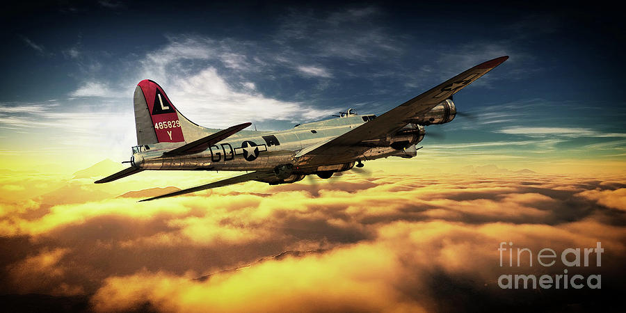 Airborne Fortress Digital Art by Airpower Art