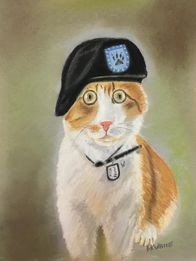 Airborne Kitty Painting by Brian White