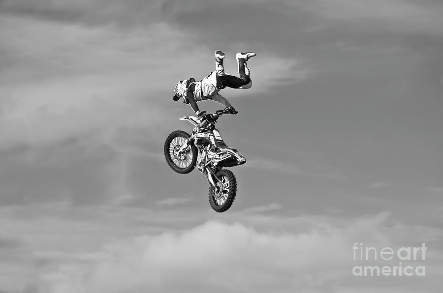  Airborne motorcycle Photograph by Yurix Sardinelly