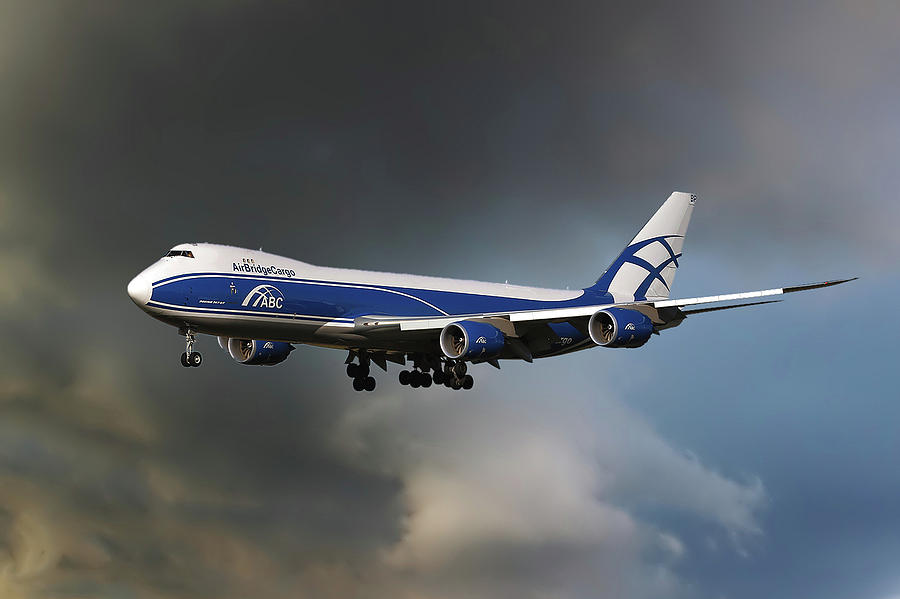 Airbridge Photograph - AirBridge Cargo Boeing 747-8HVF by Smart Aviation