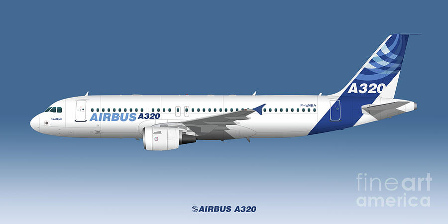 Airbus a320 рисунок