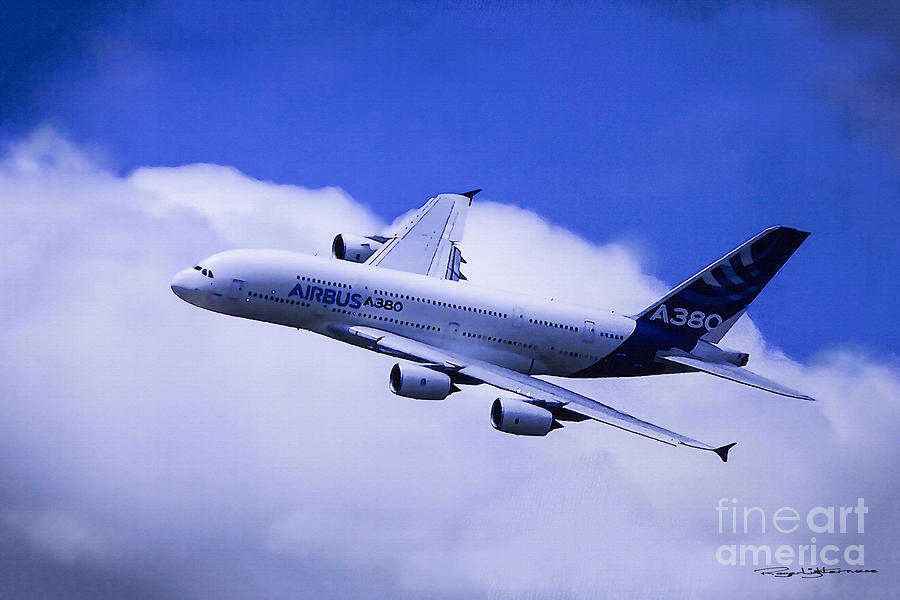 Airbus A380 Digital Art by Roger Lighterness
