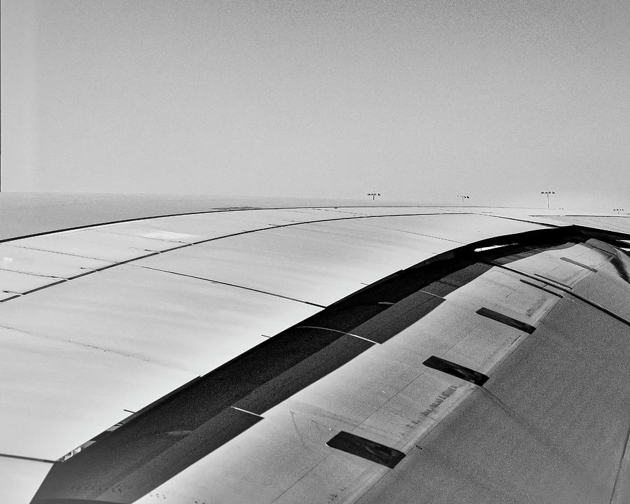 Airbus A380 wing - Abstract  Photograph by Steven Ralser