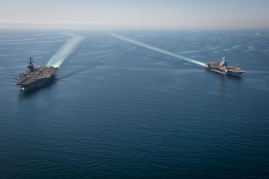 aircraft carrier USS Carl Vinson Photograph by Celestial Images