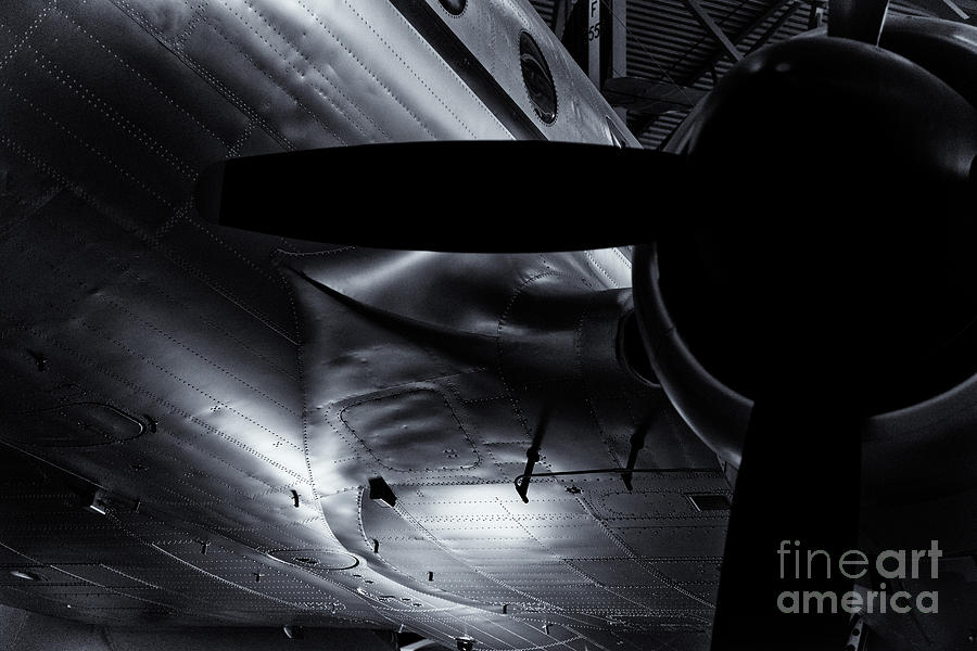 Black And White Photograph - Aircraft Detail by Colin Woods