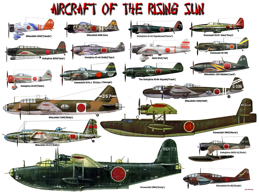 Aircraft Of The Rising Sun Digital Art by Mil Merchant