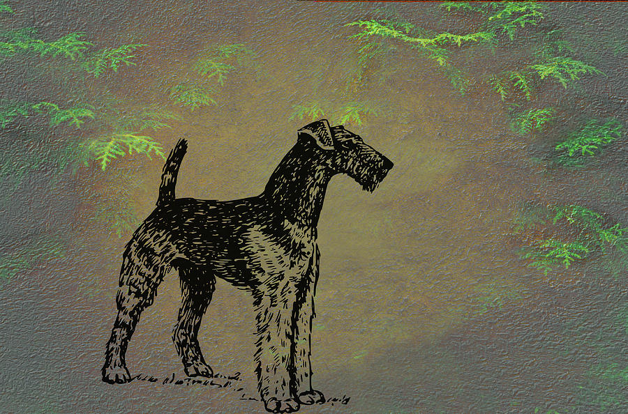 Airedale Terrier Mixed Media by Movie Poster Prints