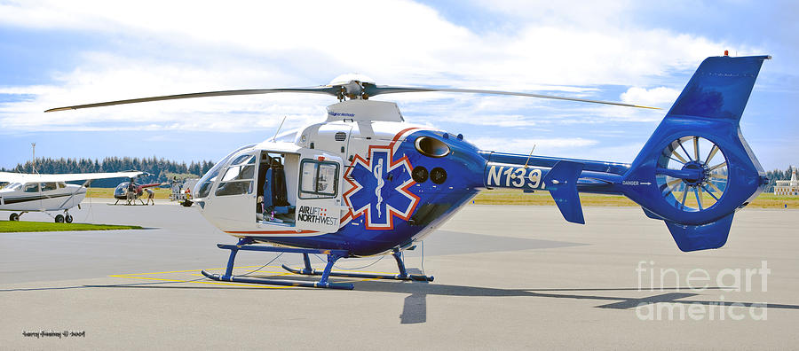 Airlift Northwest Helicopter Photograph by Larry Keahey