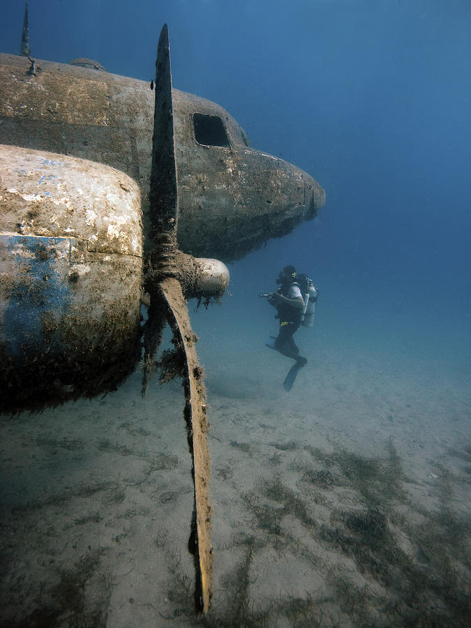 The Dakota Airplane Underwater Photograph