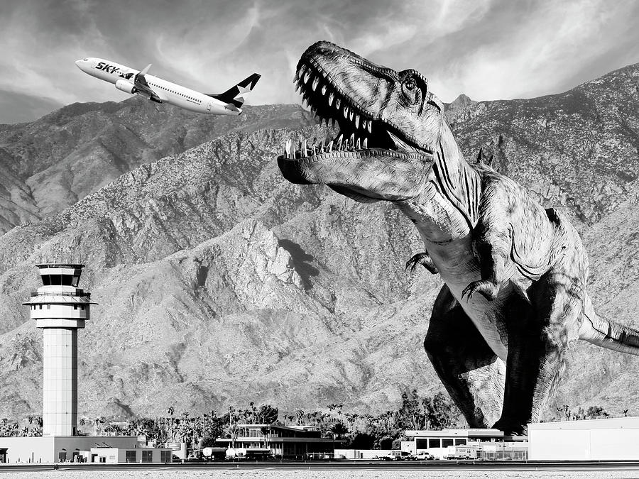 Dinosaur Photograph - Airplane Food Black And White by William Dey Dinosaur Photograph - Airplane Food Black And White by William Dey