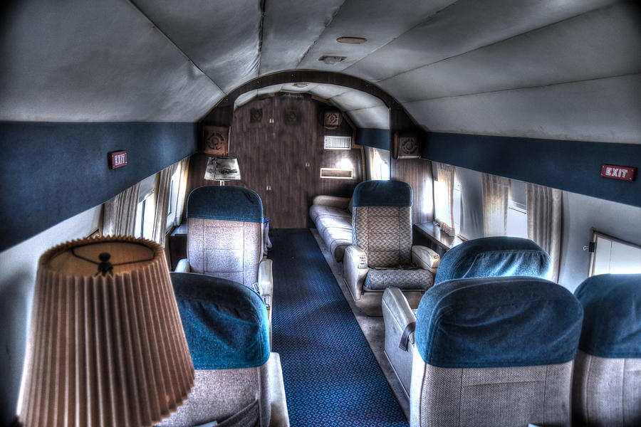 Airplane Interior Photograph by Richard Gehlbach