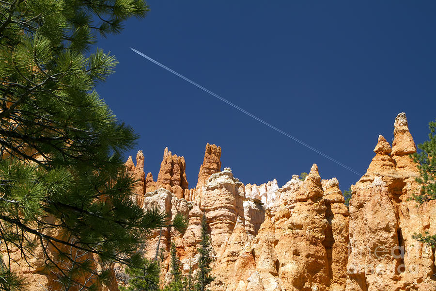 Airplane over Bryce Canyon Photograph by Waterdancer 