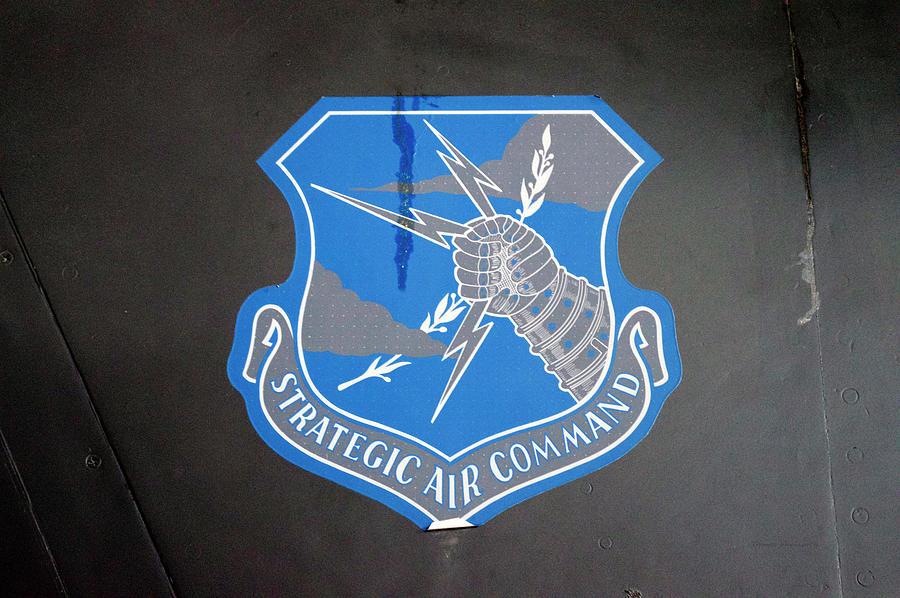 Airplanes Military Strategic Air Command Blue Decal Mixed Media by Thomas Woolworth