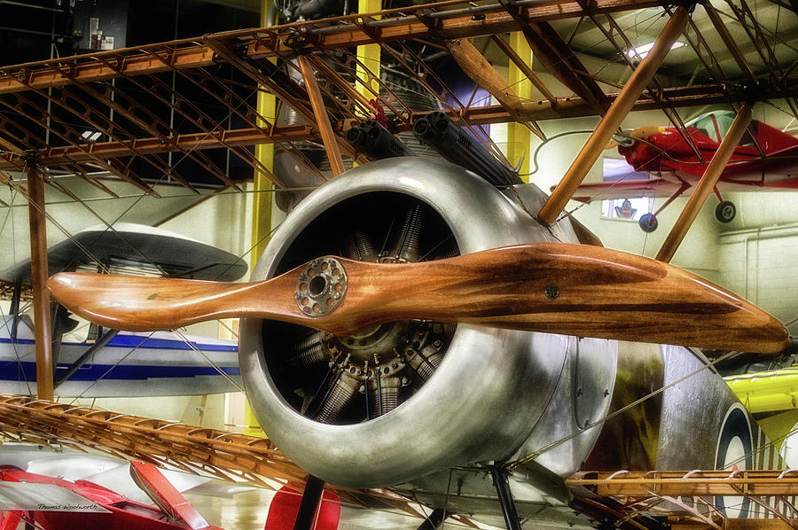 Airplanes Wooden Propeller Sopwith F1 Camel PA Photograph by Thomas Woolworth