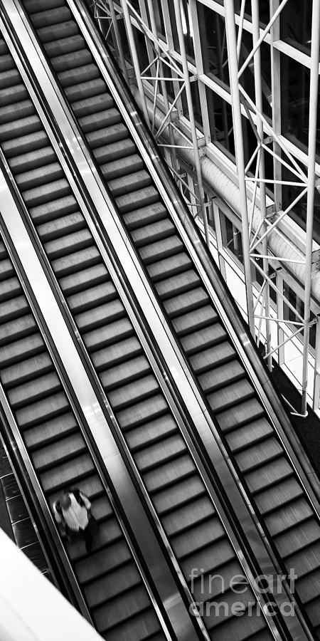 Airport Architecture Escalator Movement Photograph by ELITE IMAGE photography By Chad McDermott