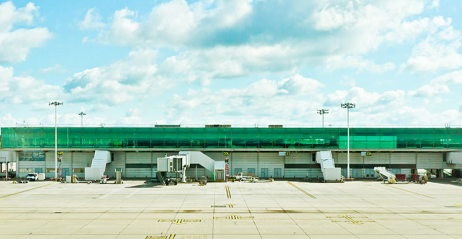 London Photograph - Airport terminal by Tom Gowanlock